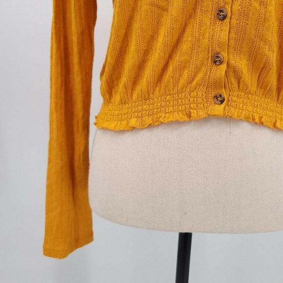 Abound Women's Large Pointelle Knit Crop Sweater - Picture 4 of 10